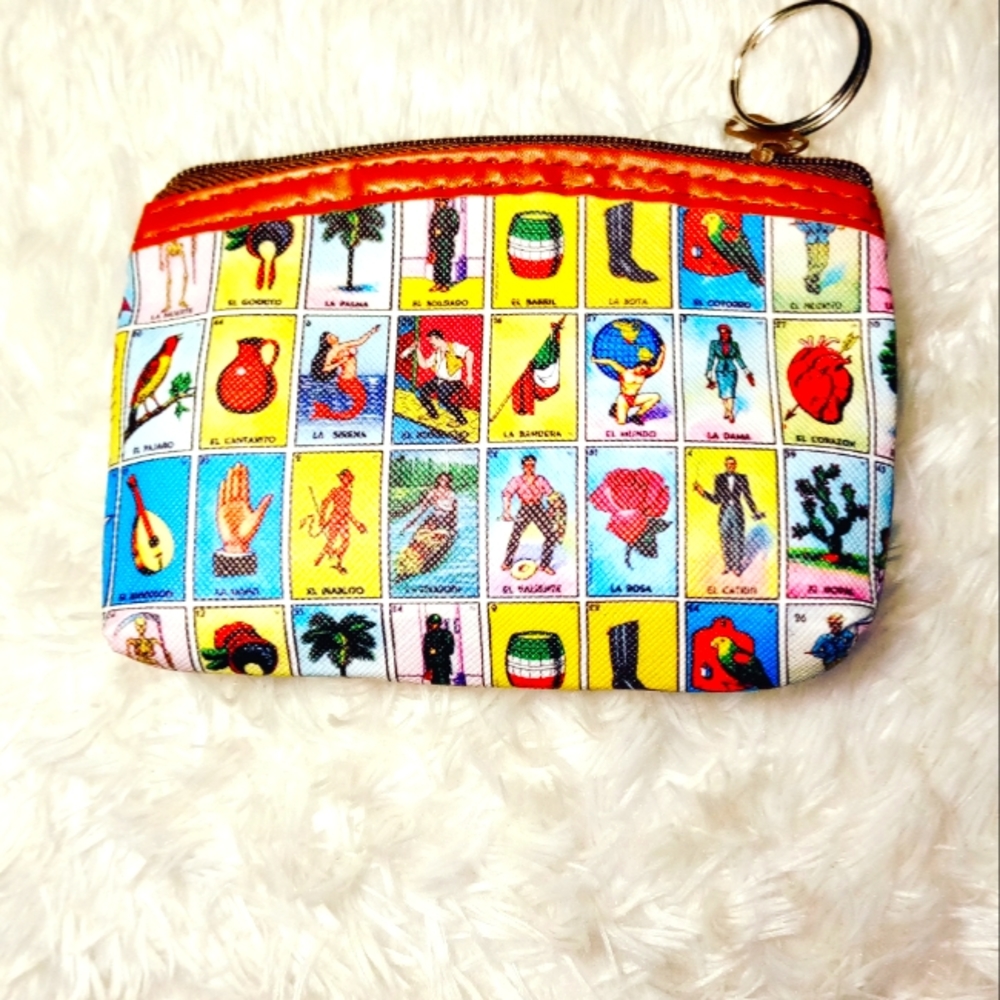 Loteria Coin purse with keychain